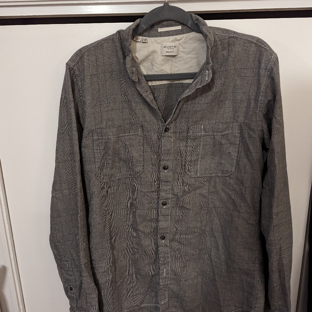 French collar button-down shirt